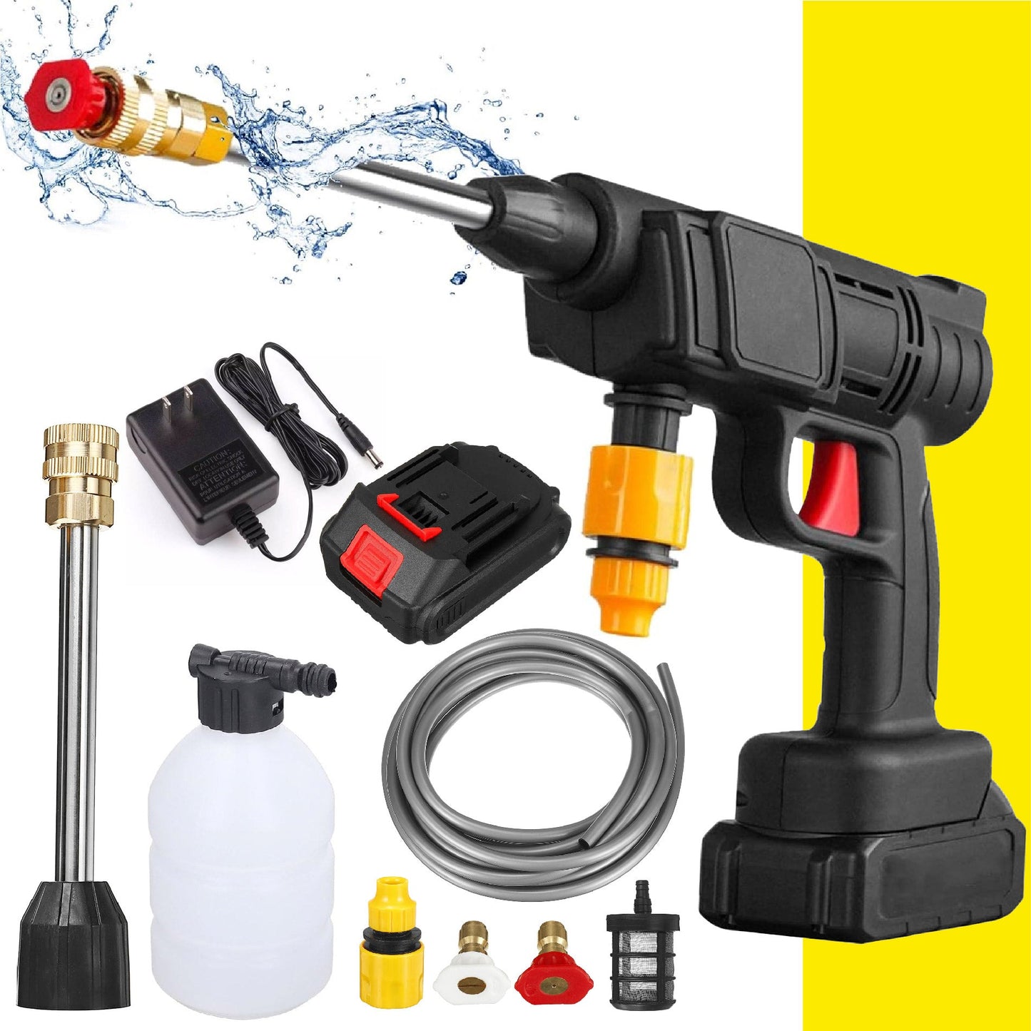 COMBO : Hidrolavadora + (Aspiradora Portátil + Doble Batería + Maletín)